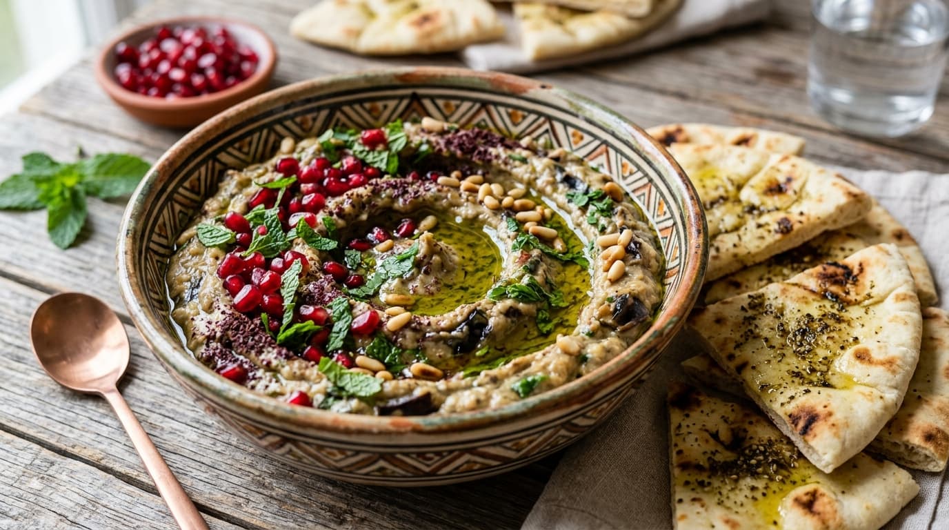 Authentic Smoky Baba Ganoush (Eggplant Dip)