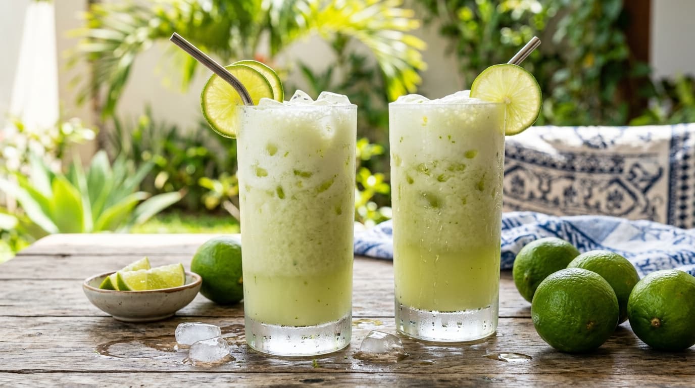 Creamy Brazilian Limeade (Limonada Suíça with Condensed Milk)