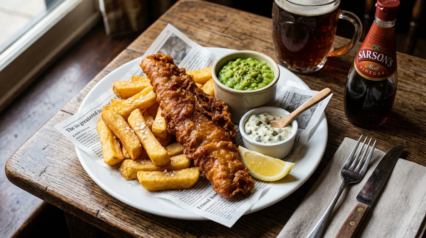 Traditional British Fish and Chips