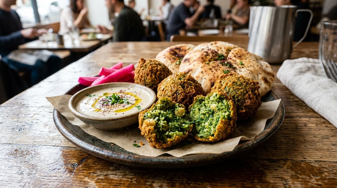 Authentic Crispy Lebanese Falafel with Creamy Tahini Dip