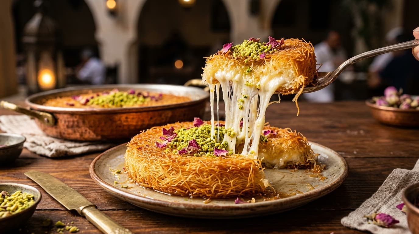 Royal Cheese Knafeh (Kunafa Nabulsia)