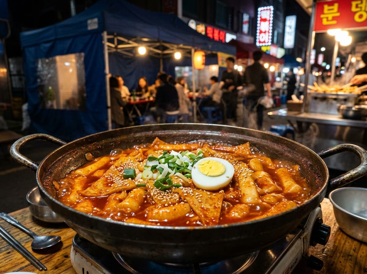 Authentic Korean Spicy Rice Cakes (Tteokbokki)