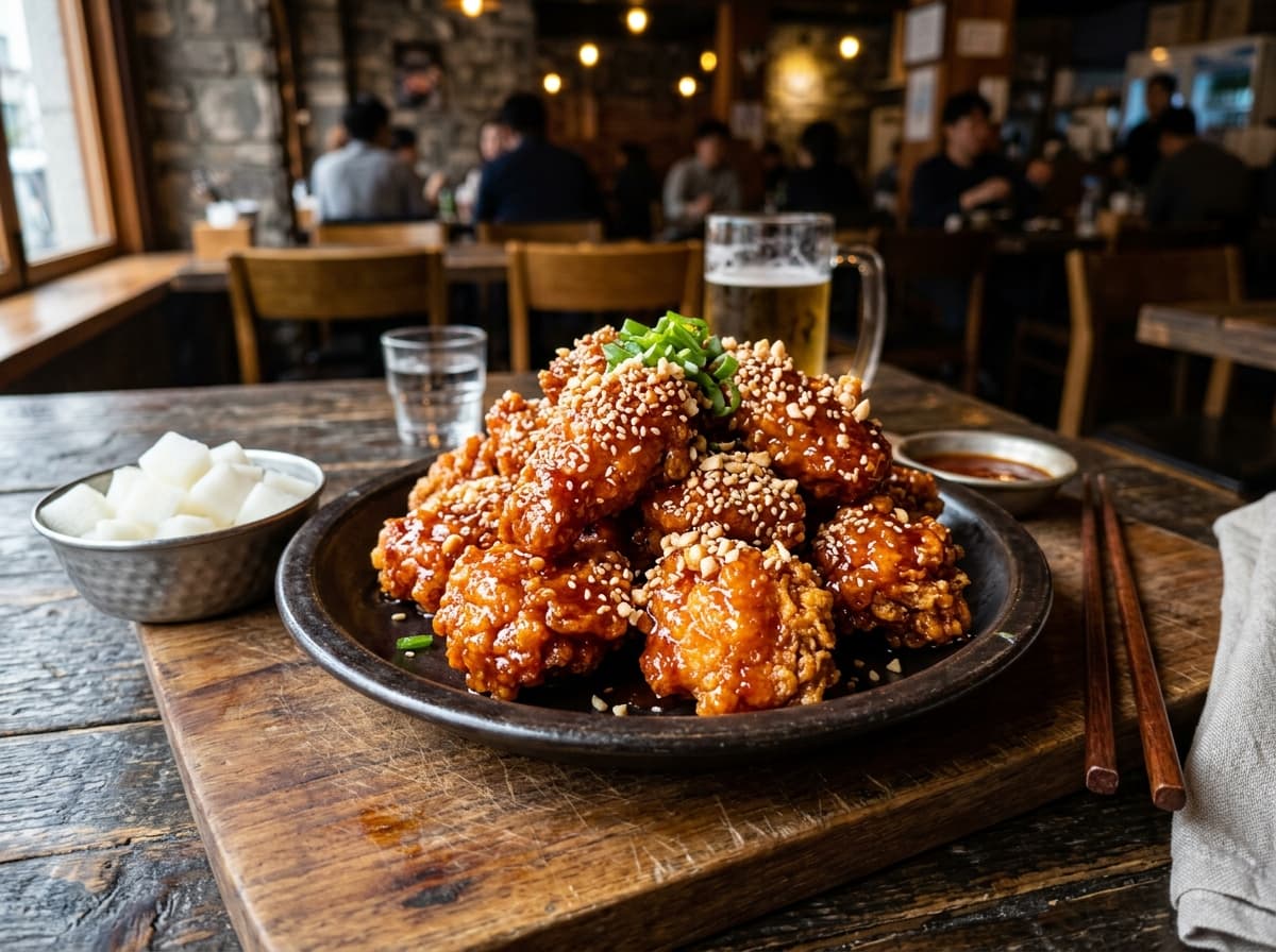 Crispy Korean Fried Chicken (Yangnyeom Chikin)