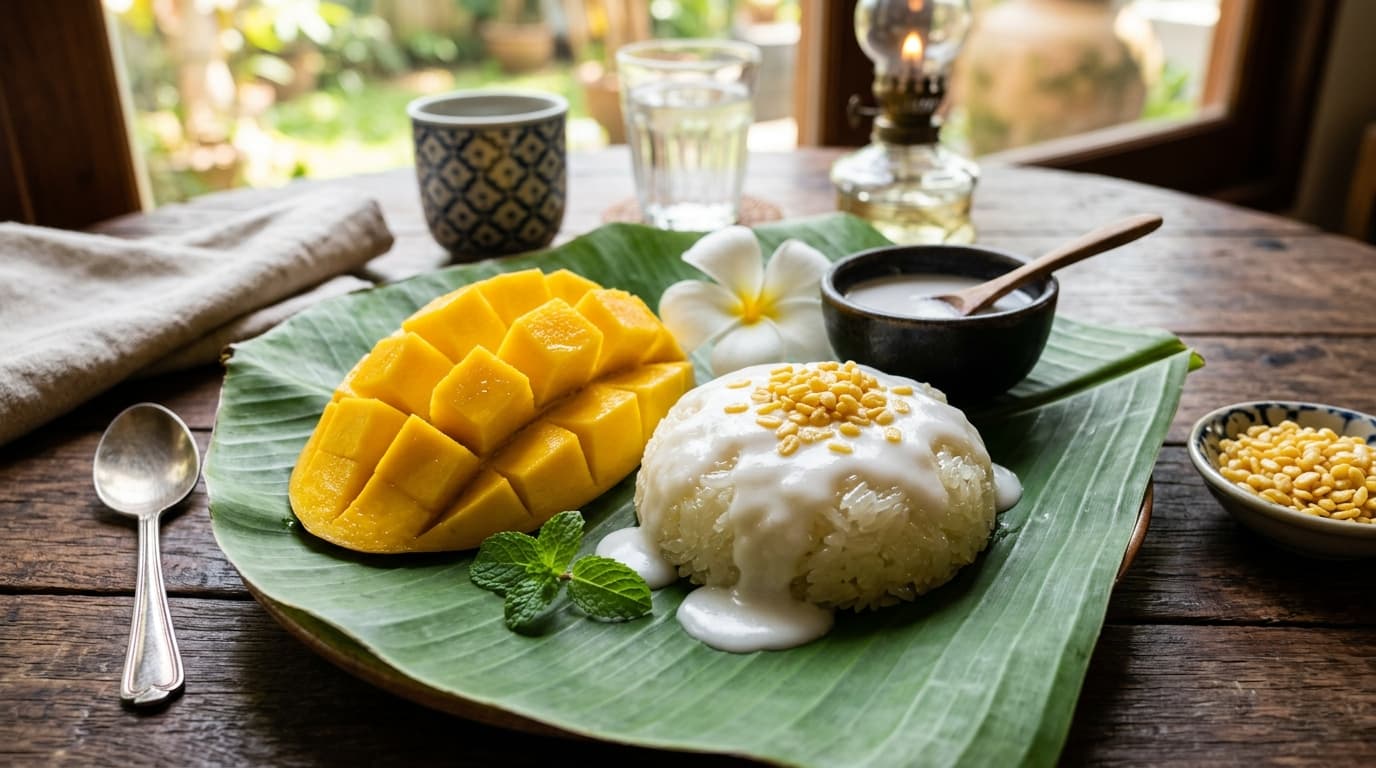 Royal Thai Mango Sticky Rice (Khao Niew Mamuang)